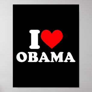 Affiche I Love Obama T Shirt I Heart Obama Tee_1