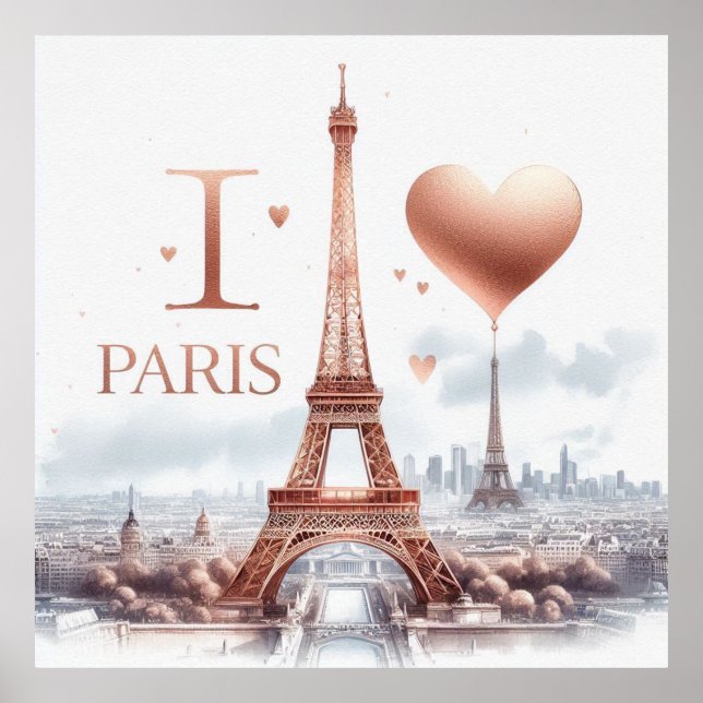 Affiche I Love Paris (Devant)