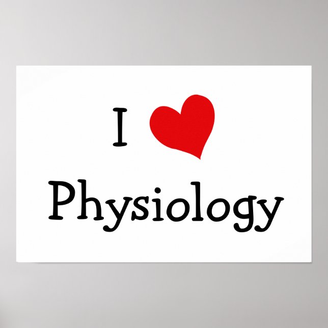 Affiche I Love Physiology (Devant)