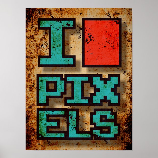 Affiche I Love Pixel (Devant)