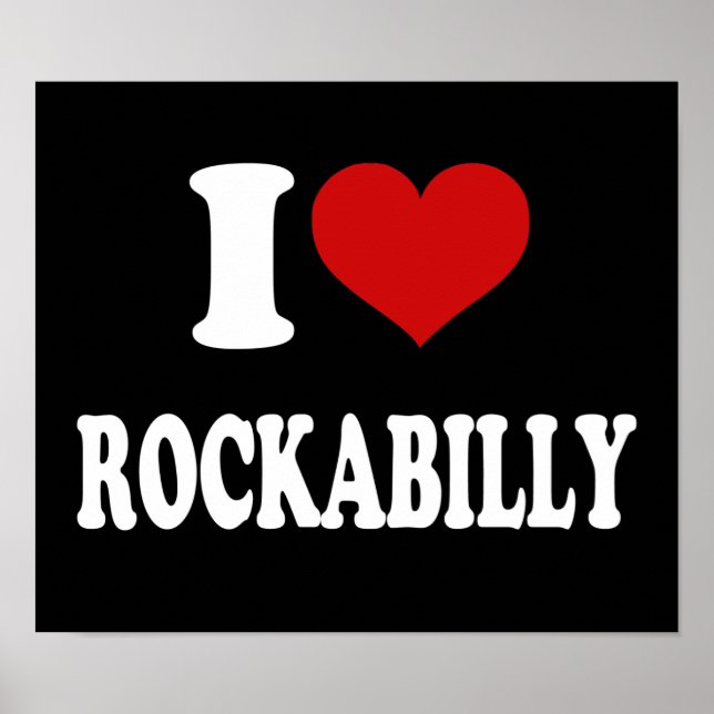 Affiche I Love Rockabilly (Devant)