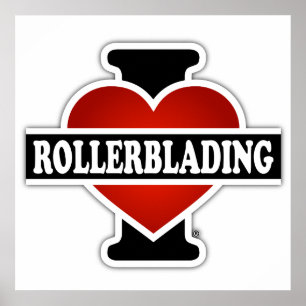 Affiche I Love Rollerblading