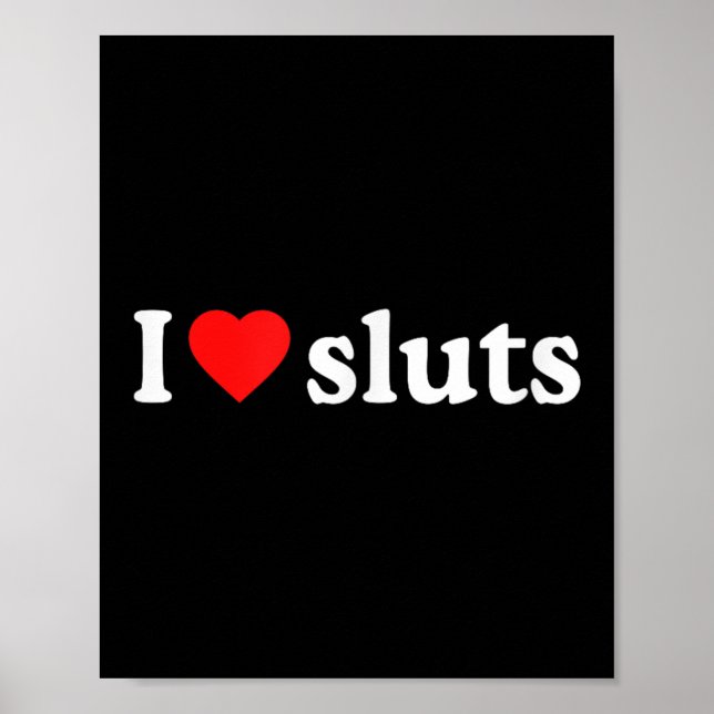 Affiche I Love S ・ I Heart S Y2k Esthétique (Devant)