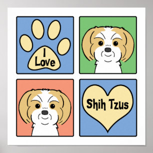 Affiche I Love Shih Tzus