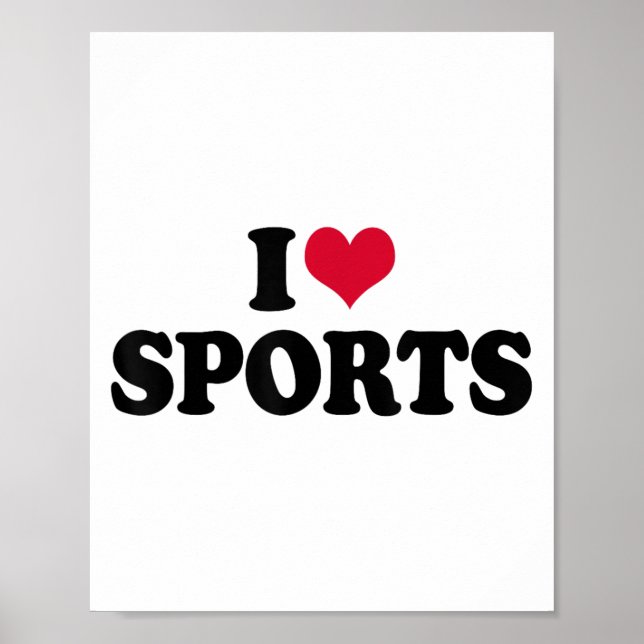 Affiche I Love Srts Fitness Motivation  (Devant)