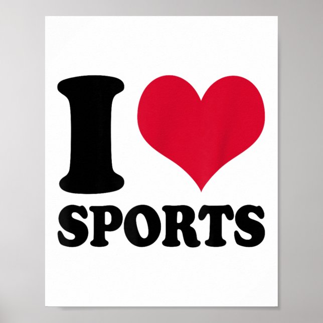 Affiche I Love Srts Fitness Motivation  (Devant)