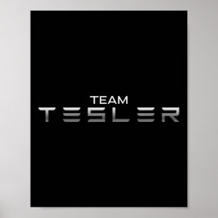 Affiche I Love Tesler Président Trump Endorsed Car Salesma