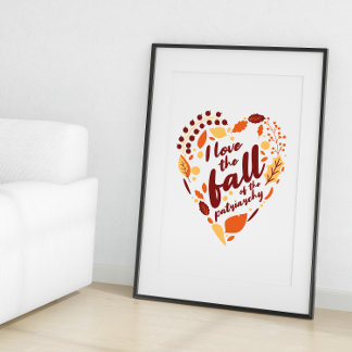 Affiche I Love The Fall of the Patriarchy mignon saisonnie