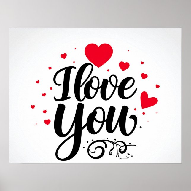 Affiche i love you (Devant)