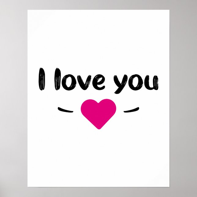 Affiche I love you (Devant)