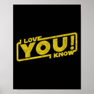 Affiche I Love You I Know - Blockbuster Movie Citation Cad