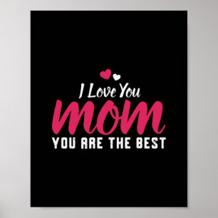 Affiche I Love You Maman You Are The Best Happy Mothers Da