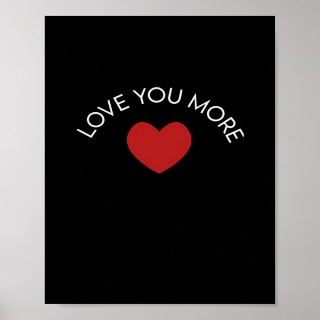 Affiche I Love You More Contemporary Design  (Devant)