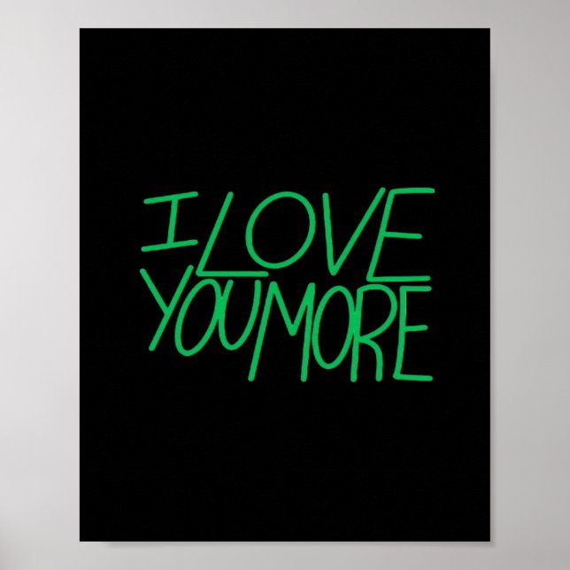 Affiche I Love You More Refined Aesthetic  (Devant)