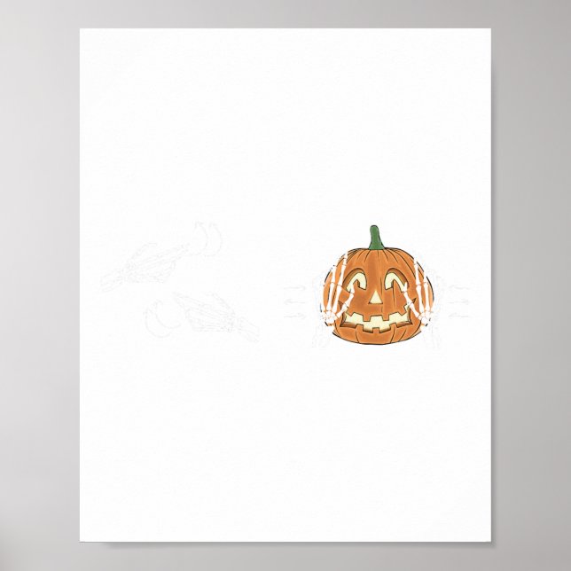 Affiche I Love You Sign Language Skeleton Hand Asl Hallowe (Devant)