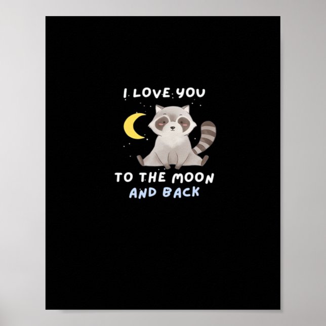 Affiche I Love You To The Moon And Back Timeless Classic S (Devant)