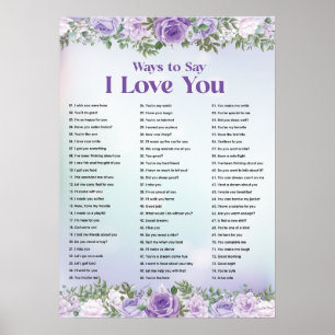 Affiche I Love You Wall Print, Digital Download Print