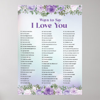 Affiche I Love You Wall Print, Digital Download Print