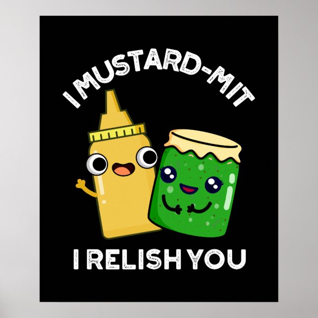 Affiche I Mustard-mit Je Vous Relie Confronton Pun Dark BG (Devant)