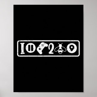 Affiche I Paused My Game To Be Here Icons Cool Gaming Men 