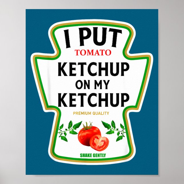 Affiche I Put Ketchup On My Ketchup 2025 Costume Mustard C (Devant)