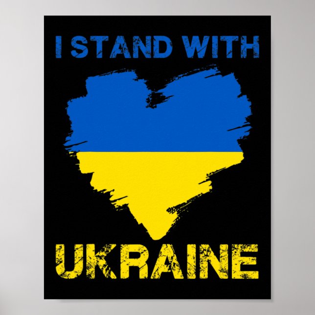 Affiche I Stand With Ukraine Ukrainian Pride 5  (Devant)