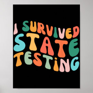 Affiche I Survie State Testing Design Student State Test
