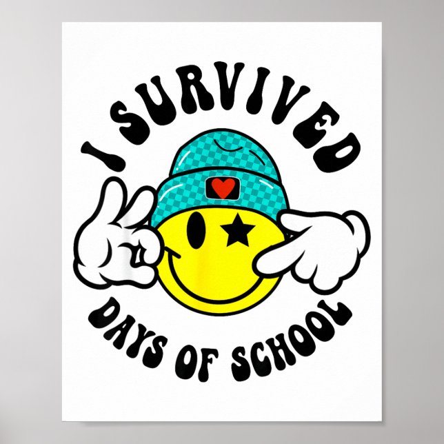 Affiche I Survived 67 Days Of School Teachers Students Six (Devant)
