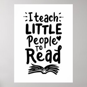Affiche I Teach Little People To Read
