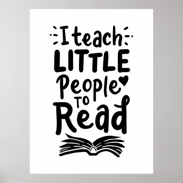 Affiche I Teach Little People To Read (Devant)