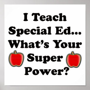 Affiche I Teach Special Ed.