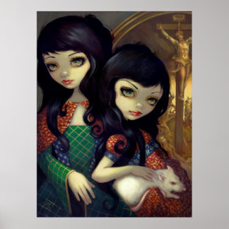 Affiche I Vampiri La Sorelle ART IMPRIMER soeurs vampires 