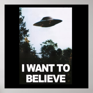 Affiche I want to believe