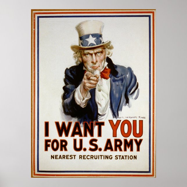 Affiche I Want You - Uncle Sam (Devant)