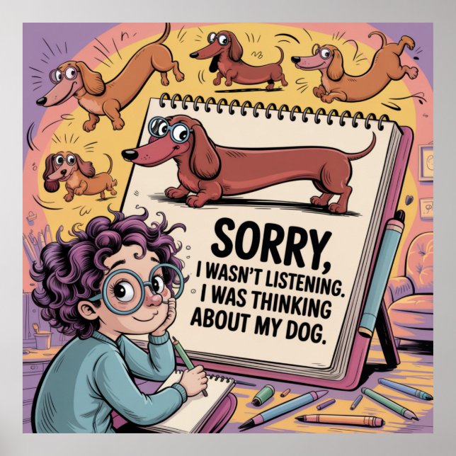 Affiche I Was Thinking About My Dog (Devant)