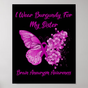 Affiche I Wear Burgundy