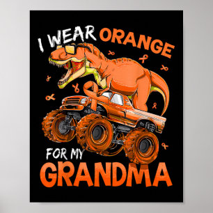 Affiche I Wear Orange For My Grandma Multiple Sclerosis Aw