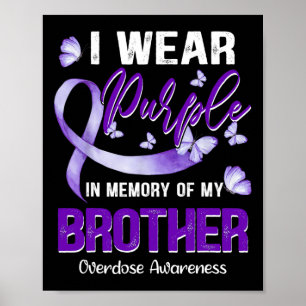 Affiche I Wear Purple