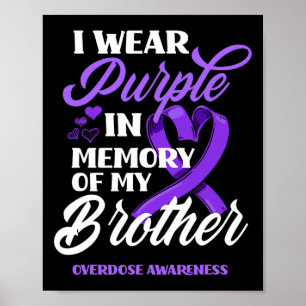 Affiche I Wear Purple