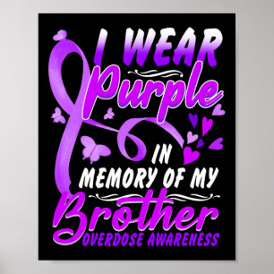 Affiche I Wear Purple