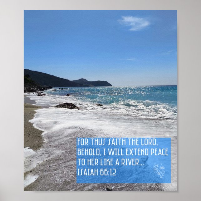 Affiche I Will Extend Peace to Her Like A River (Devant)