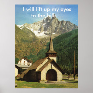 Affiche I will lift up my eyes to the hills