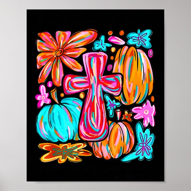 Affiche I Will Praise Him In Every Season Pumpkin Autumn F (Devant)