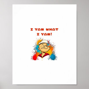 Affiche I Yam What I Yam Classic Sloth Trendy