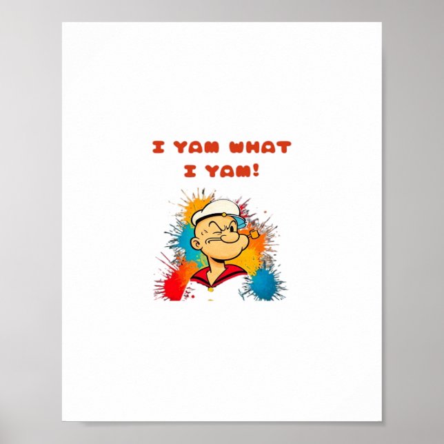 Affiche I Yam What I Yam Classic Sloth Trendy (Devant)