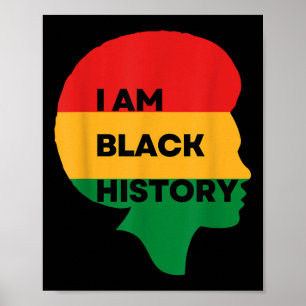 Affiche Iam Histoire Noire, Mois De L'Histoire Noire, Fier