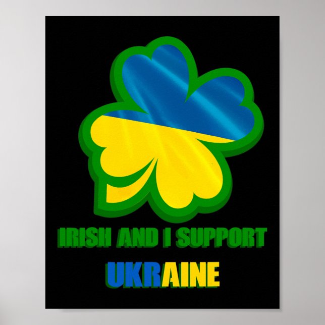 Affiche Iam Irish And I Support Ukraine  (Devant)
