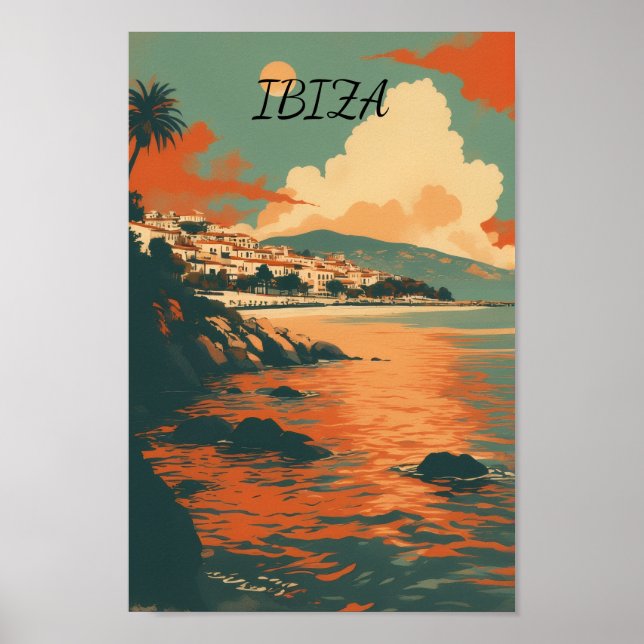 Affiche Ibiza Espagne (Devant)