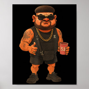 Affiche Ibiza Final Boss Meme Drôle Vacances Haircut plais
