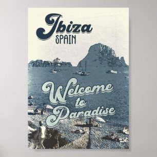 Affiche Ibiza Spain Vintage Travel